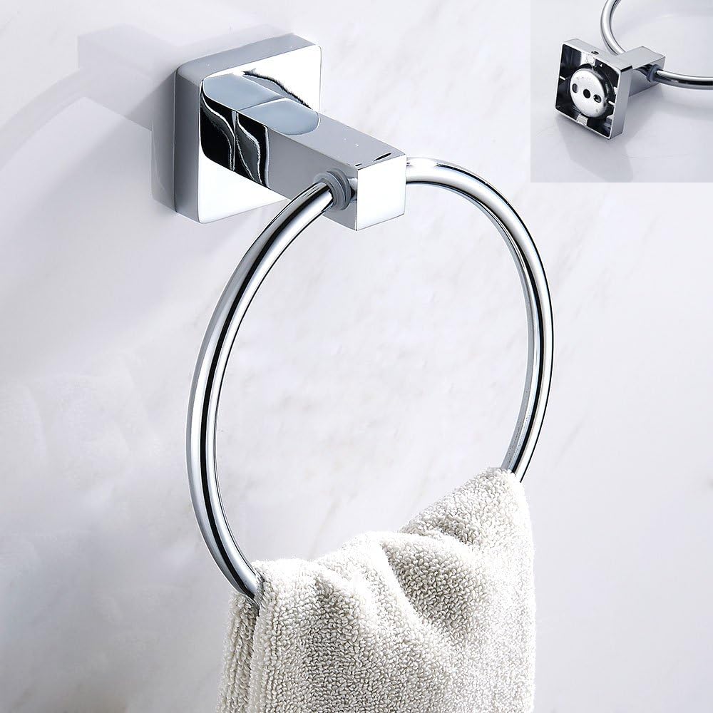 ZhongYeYuanDianZiKeJi Toallero Anillo Baño Acero ...