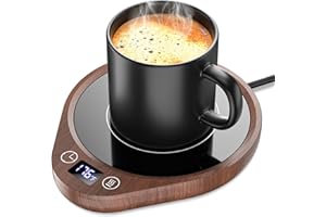 MQUPIN Mug Warmer,Coffee Warmer for Desk with 3 Temperature Control(130℉/150℉/176℉),Smart Cup Warmer with 4H Auto Shut Off,2-