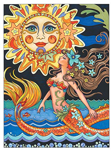 Creative Haven Magnificent Mermaids Coloring Book (Creative Haven Coloring Books)