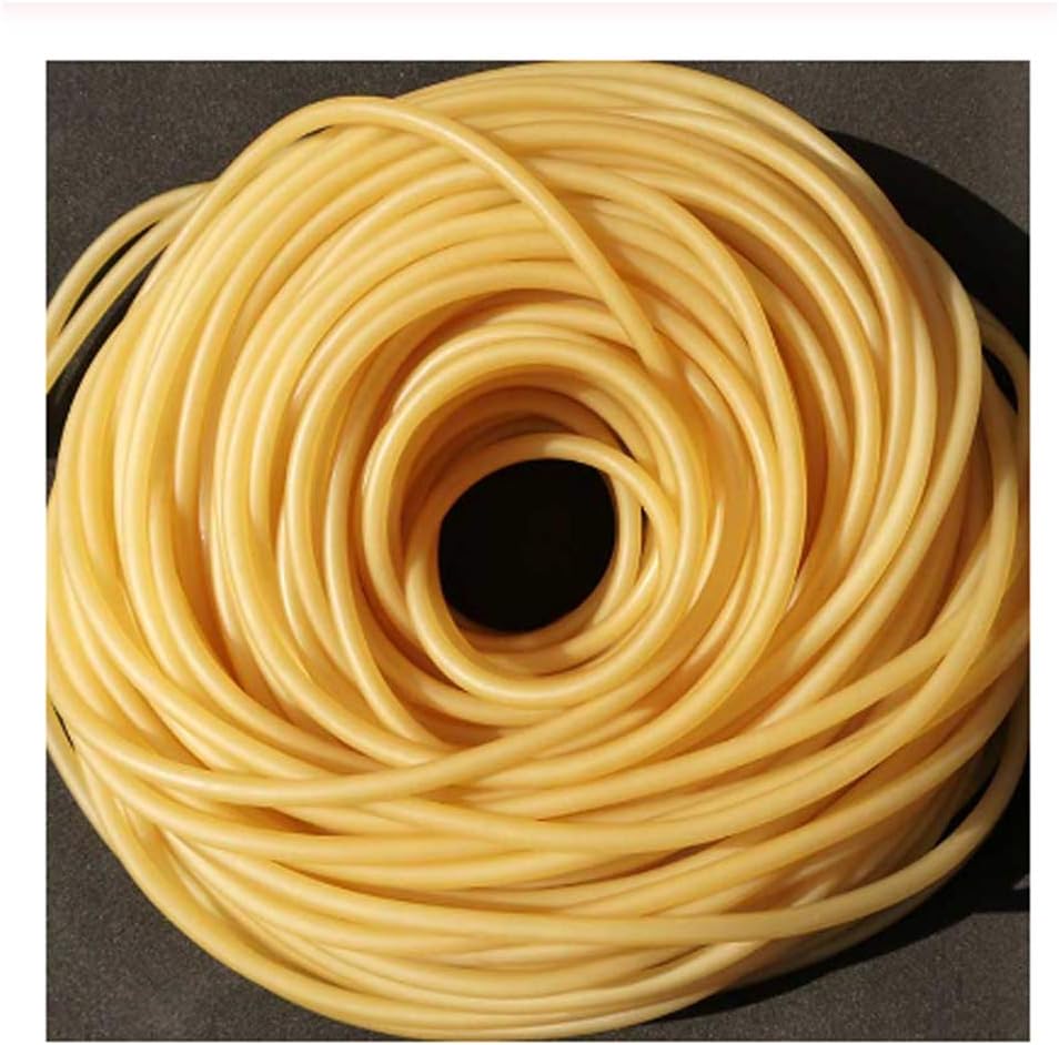 Central Choices-Nature Latex Rubber Hoses High Resilient Elastic Surgical Medical Tube Slingshot Catapult (ID 12mm x OD 17mm)
