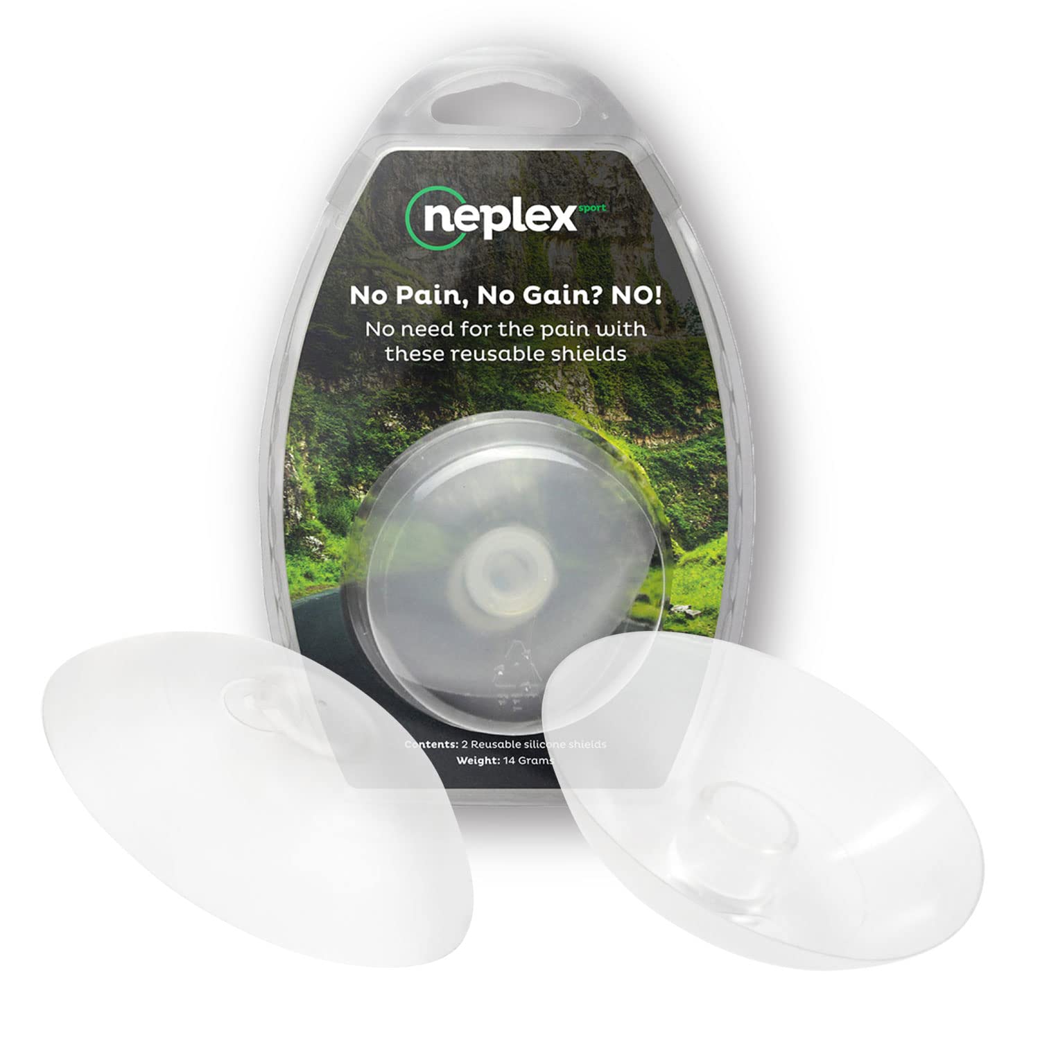Neplex Ride Nipple Cover Protection - Silicone Anti Chafing Nipple Shields for Cyclists (Set of 2)