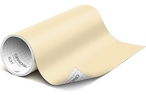 ORACAL 631 Matte Ivory Vinyl Durable Roll Easy to Weed Permanent Adhesive Craft Vinyl for Plotting Machines, Decals & DIY Pro