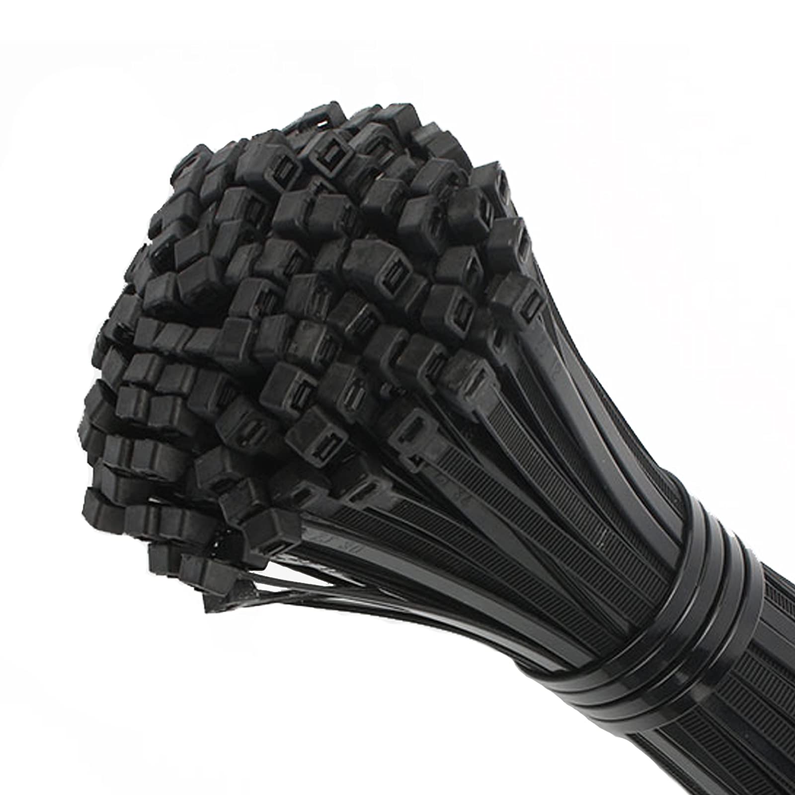 Cable Ties, 250 Pack 12" Premium Tie Wraps Heavy Duty Self Locking Nylon Zip Ties Perfect for PC Cable Management Bicycle Accessories DIY Home Organization(Schwarz