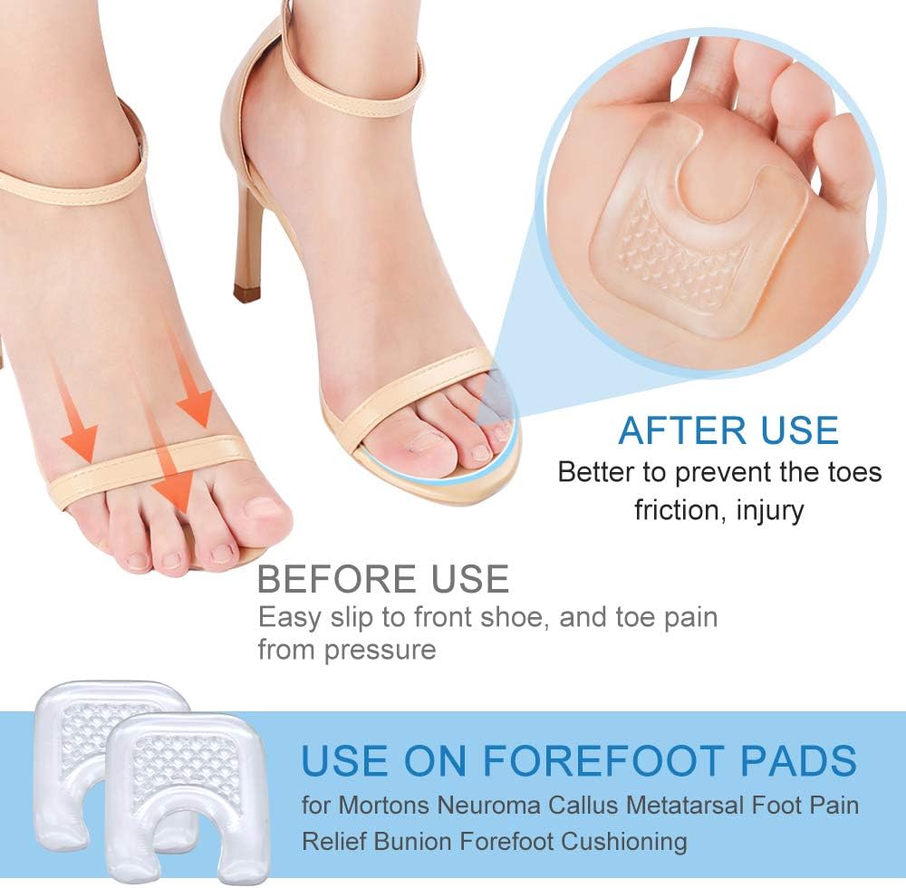 Sumifun Gel Callus Pads, 10 Pcs Protectors With U-Shaped and Waterproof Design for Pain Relief From Rubbing Blisters - Image 5