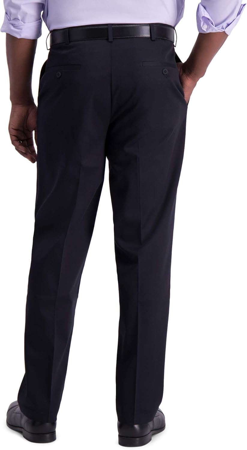 Haggar Men's Big-Tall Premium No Iron Classic Fit Expandable Waist Plain Front Pant at  Men’s Clothing store