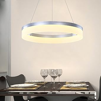 28 Watt Led Ringe Hange Lampe Decken Pendel Leuchte Wohnzimmer Beleuchtung Licht