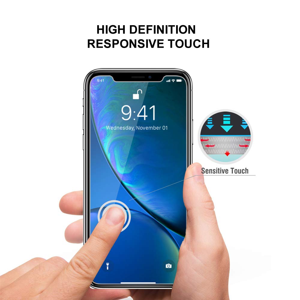GLASS-M [2 Pack] iPhone XR 6.1\