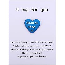 Amazon.com: MIXJOY Cute Little Heart Pocket Hug Token & Card ...