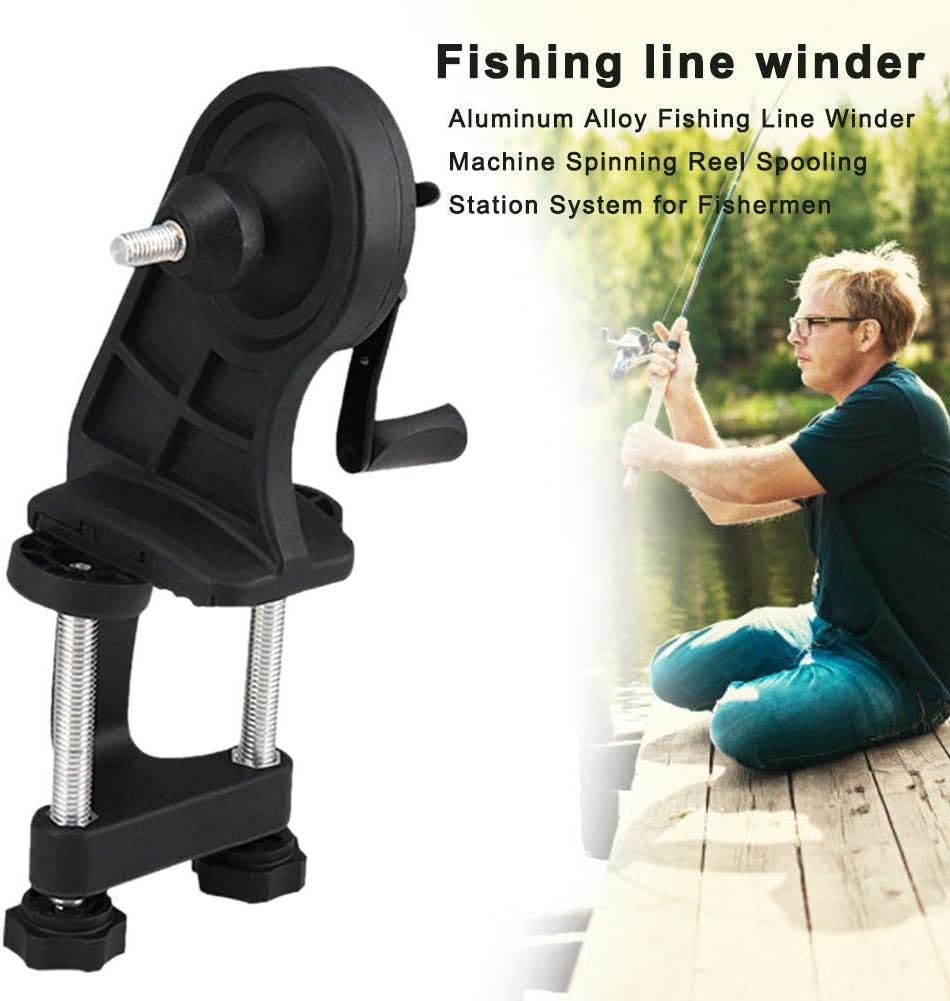 Rainai Fishing Line Winder, Aluminum Alloy Reel Spooler Machine Spinning Reel Spool Spooling Station System Fishing Tackle Sea Carp Fishing Tools nearby