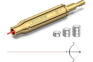 MidTen Crossbow Red Laser Bore Sight for Archery Bow Arrow - Tactical Boresighter With Thread-On Sighting Tool and 2 Sets of 
