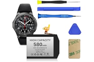 Replacement Battery for Samsung Gear S3 Frontier, (2025 Upgrade) 580mAh High Capacity EB-BR760ABE Battery for Samsung Gear S3
