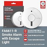 FireAngel FA6611-R Optical Smoke Alarm with Escape Light White view 2