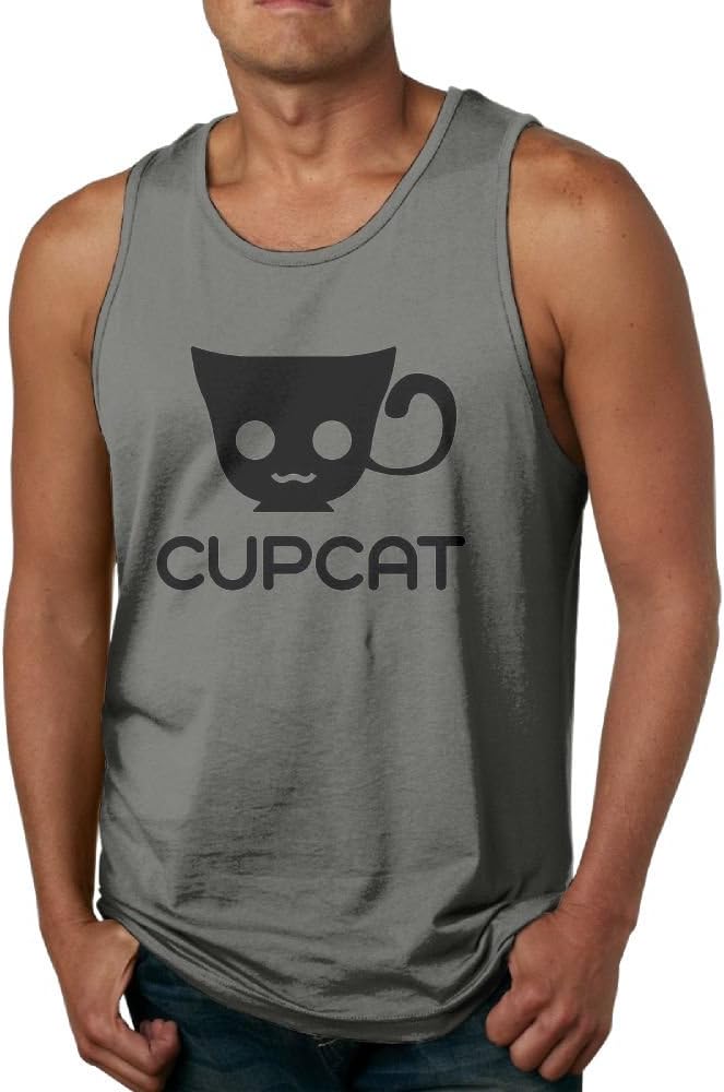 Newfood Ss Cupcat Men's ComfortSoft Tank Top Tee DeepHeather