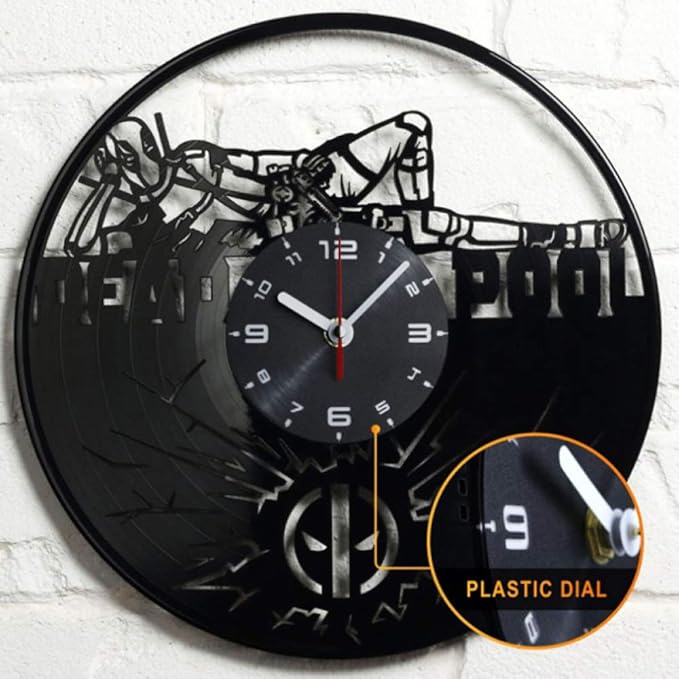 nuanyang Reloj De Pared Reloj De Vinilo Decorativo 3D Antiguo Clásico