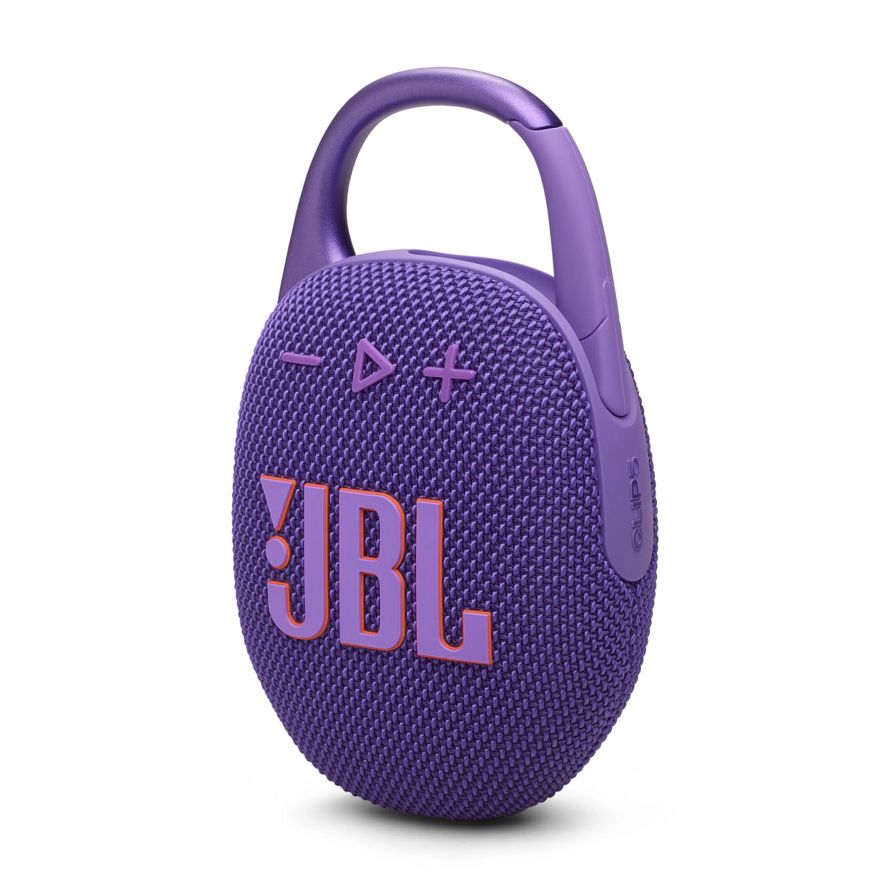 JBL Clip 5 Ultra-Portable Bluetooth Speaker with Integrated Carabiner, Big JBL Pro Sound, PlaytimeBoost, Waterproof Design and 12-Hour Playtime, Purple