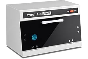 AW BYOOTIQUE 13L Nail Tool Cleaning Machine Cabinet 275nm Blue Light for Manicure Clippers Facial Skin Beauty Salon Barbershop Spa Equipment Home Metal Tools