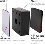 Ezprotekt 1.2in Lift Furniture Risers 4 Pack Carbon Steel Bed Risers 20,000 lb view 2