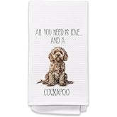 Cockapoo Gifts for Women, Cockapoo Kitchen Towels,Dog Hand Towels for Bathroom Dish Towels Tea Towel for Kitchen, Dog Mom Gifts, 16x24 Inches