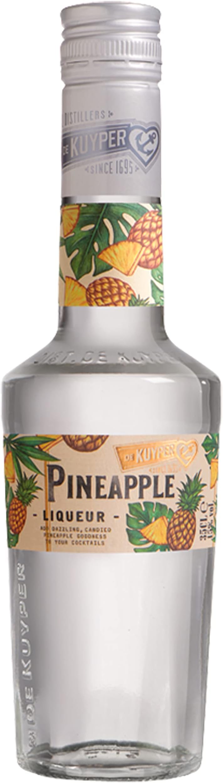 De Kuyper Pineapple Liqueur 15% ABV 35cl Tropical Pineapple Flavour
