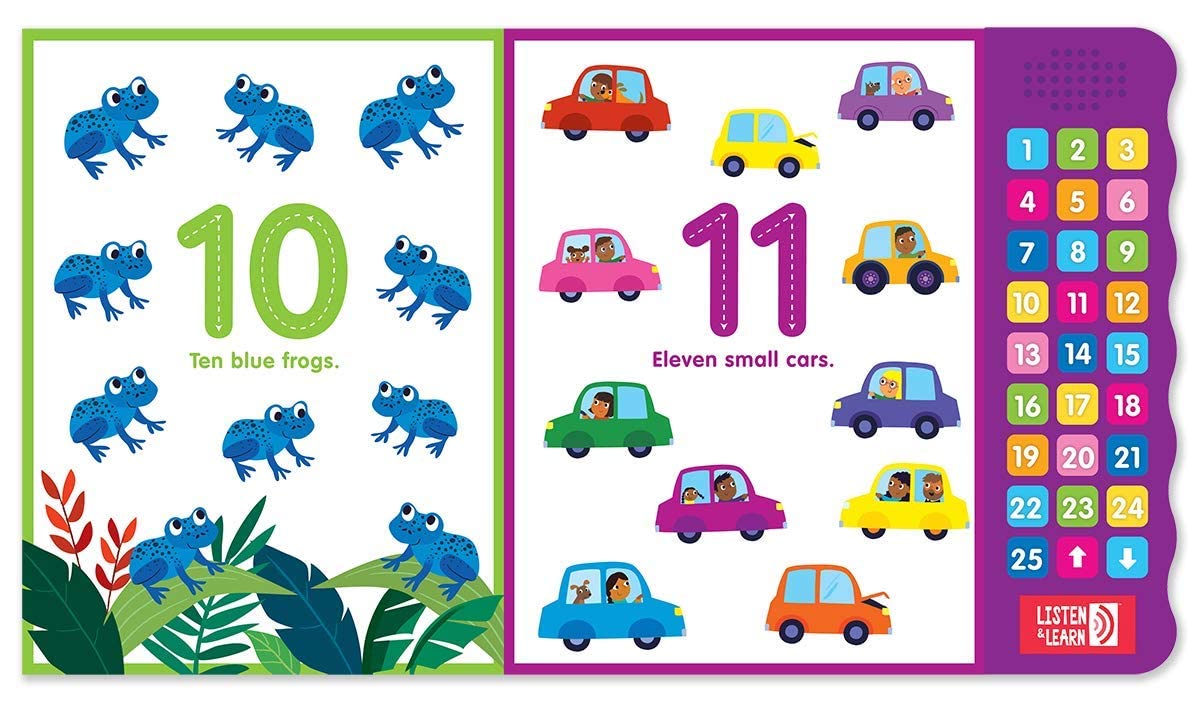 Let's Learn 123s - Interactive Counting Sound Book for Toddlers | 27 Fun Buttons, Tracing & Number Recognition | Engaging Early Learning Board Book (Listen & Learn)