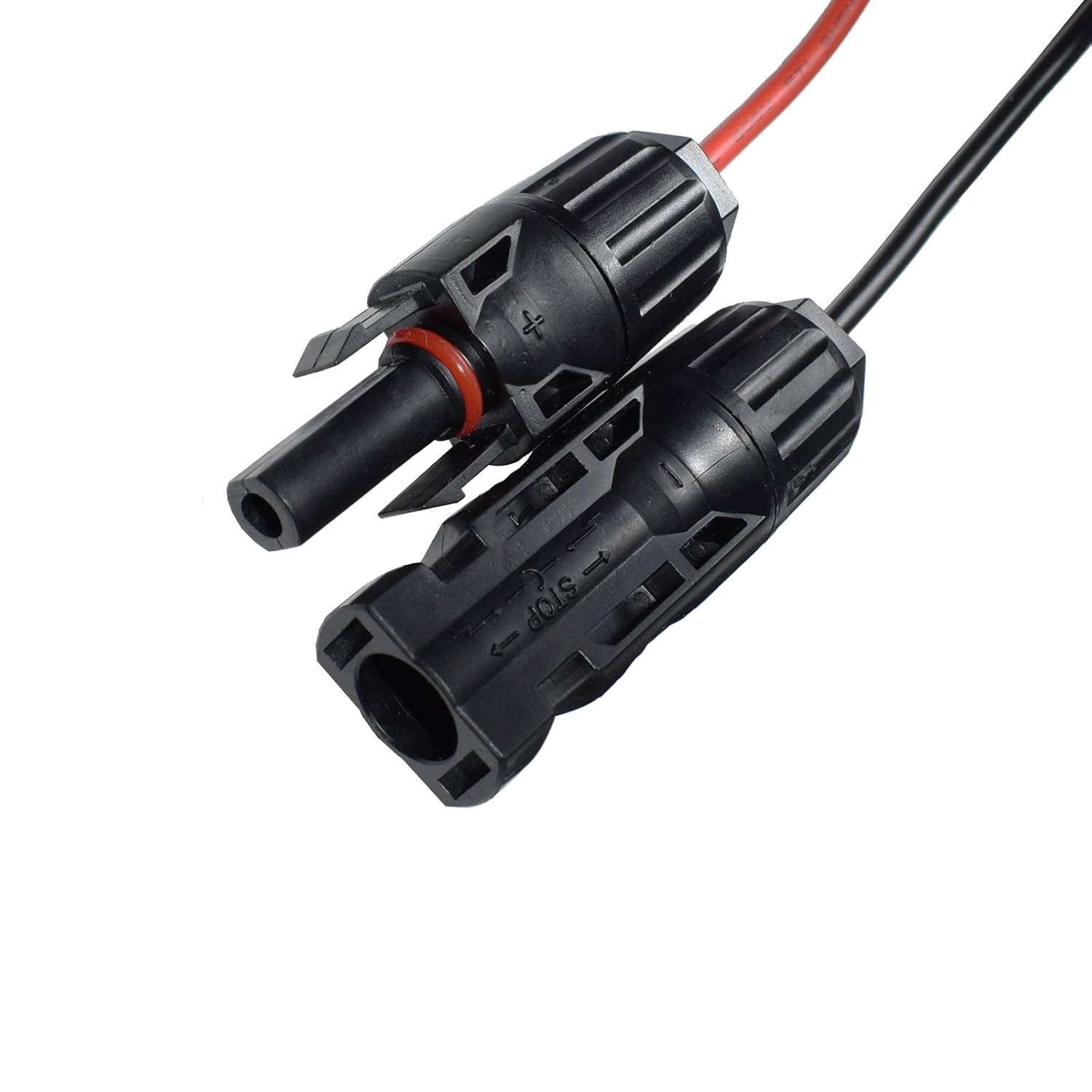 Solar Panel MC4 to DC Connector Extension Cable 16AWG 5ft with DC 5