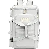 KEQIKAI Large Travel Duffle Bags Backpack for Men Women, 50L Sports Gym Bag with Wet Pocket, Waterproof Carry On Backpack Weekender Overnight for Workout, Fitness, Outdoor, Business Light Grey