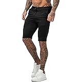 GINGTTO Mens Slim Fit Shorts 9" Inseam Stretch Chino Short Pants