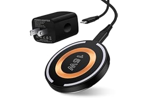 CIQILY Samsung S24 Ultra Wireless Charger 15W Magnetic Fast Charging Pad for Galaxy S23/S22/S21/S20/Pixel 9/8a/8 Pro/7a/7/6,MagSafe Charger Stand with 20W Fast Charger Block for iPhone 16/15 Pro Max/14/13/12