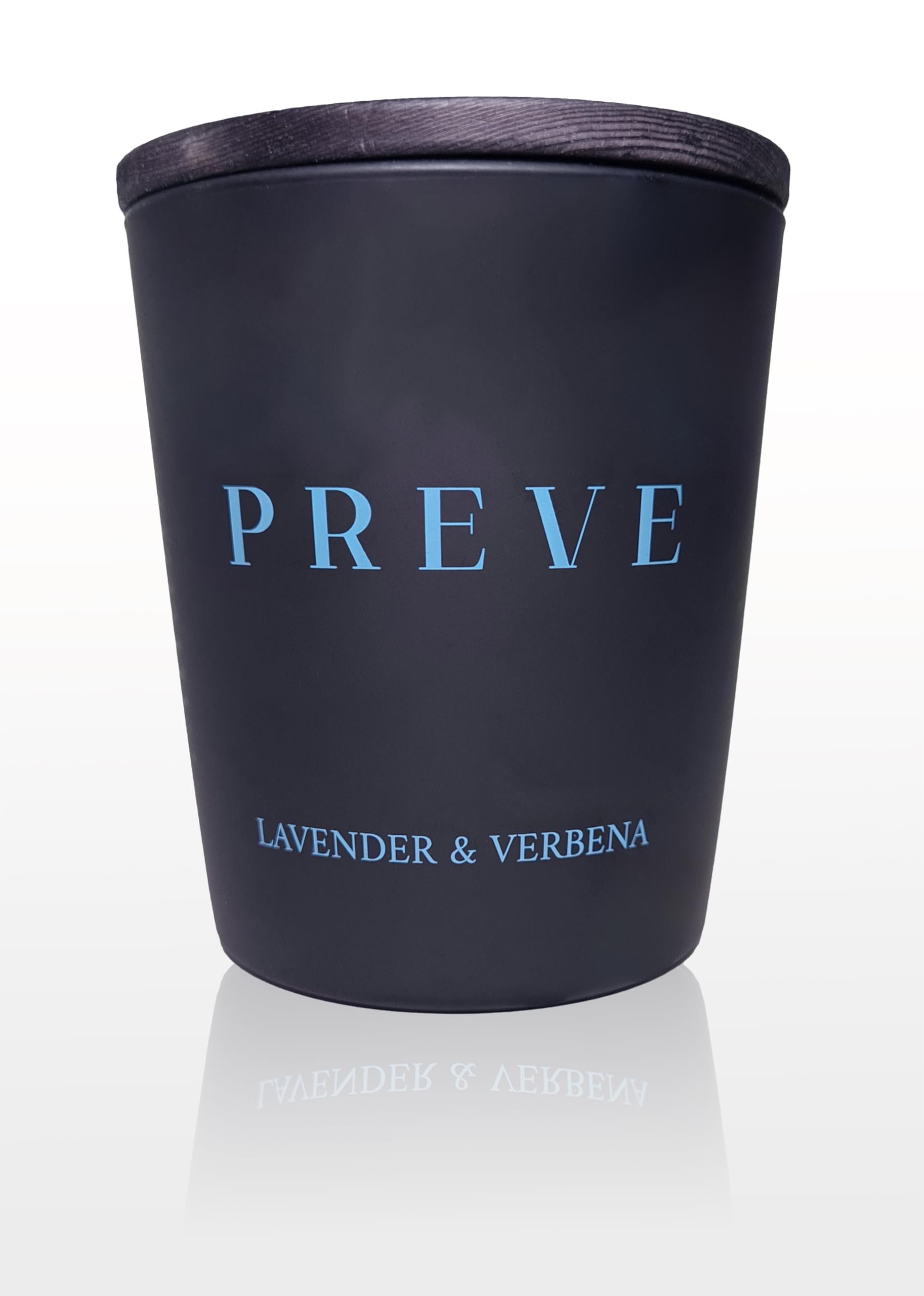 PREVE Candle Scented Candle in Glass | Lavender & Verbena | Burn Time 40 Hours - 180 g | Wellness for Home | Handmade & Vegan | Gift Set