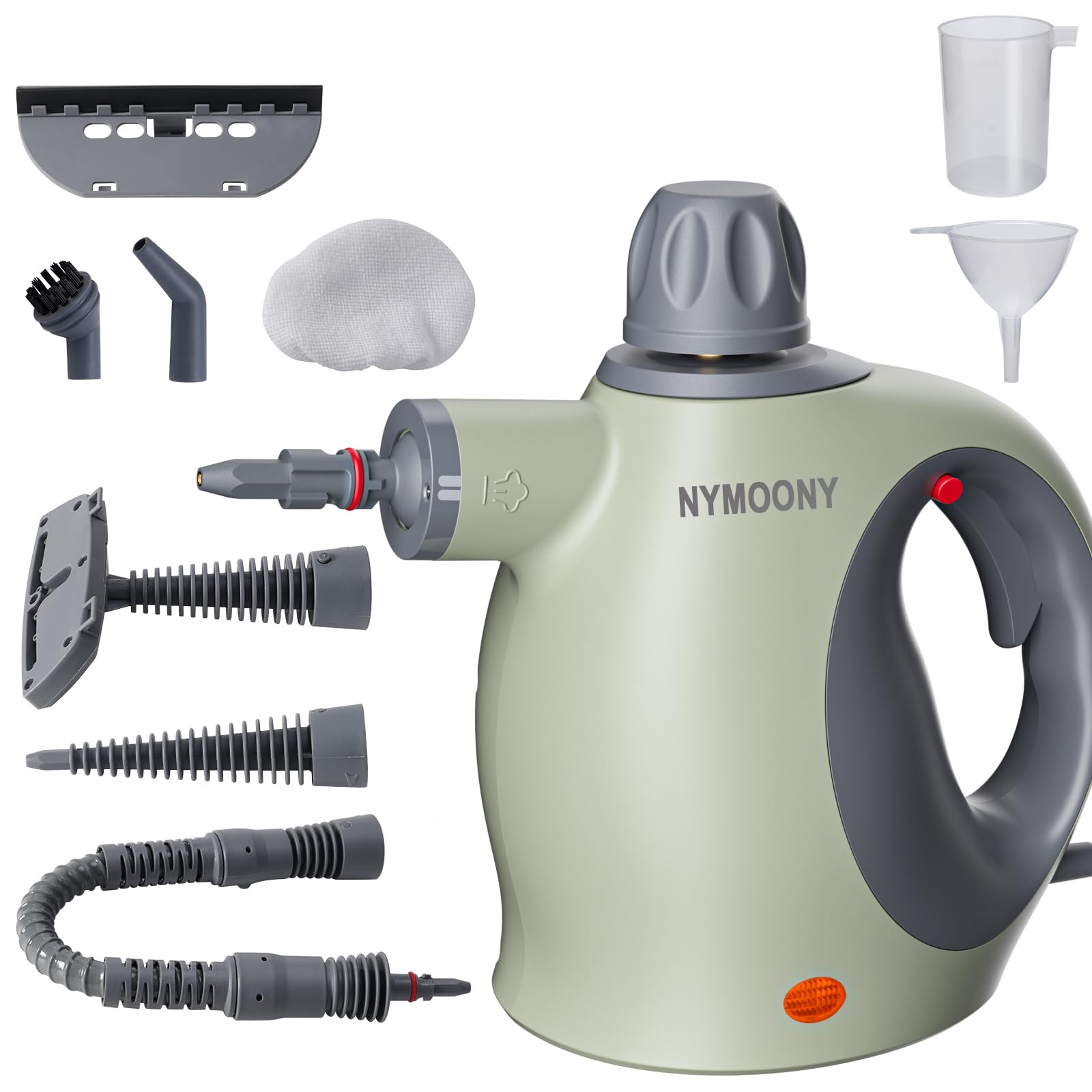 Photo 1 of Pressurized Handheld Steam Cleaner,15.22oz Large Tank with 9 pcs Accessories & Safety Lock Steamer for Deep Cleaning,Multi-Surface Powerful Steamer for Cleaning Home Car Upholstery Grout and More