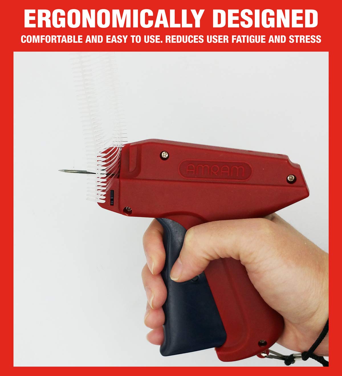 Amram Tagger Tagging Gun Kit with 1250 2 Inch Attachments and 5 Needles