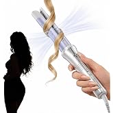 SHEGLAM One Touch Airflow Styler Pro Automatic Rotating 3.0 Cool Air Technology for No-Wait, Curling Iron, Bouncy &amp; Long-Lasting Curls, Zero Burn Risk, 5 Temp Settings (1.25 inch)