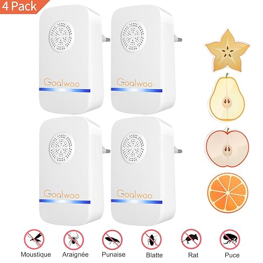 Goalwoo - Repelente electrónico de parásitos por ultrasonidos - 2 ...