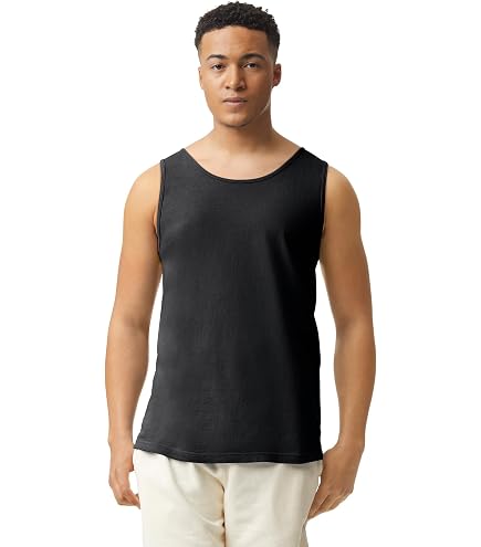 Joe's USA Pigment-Dyed Tank Tops-Amethyst-S at Amazon Men's