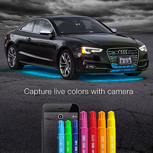 8pc 36" + 8pc 10" Strips Boat Marine Interior Accent Lighting XKchrome App Control Interior LED Accent Light Kit for Yacht Pontoon Mastercraft Malibu Supra Tracker Yamaha Supra Bayliner