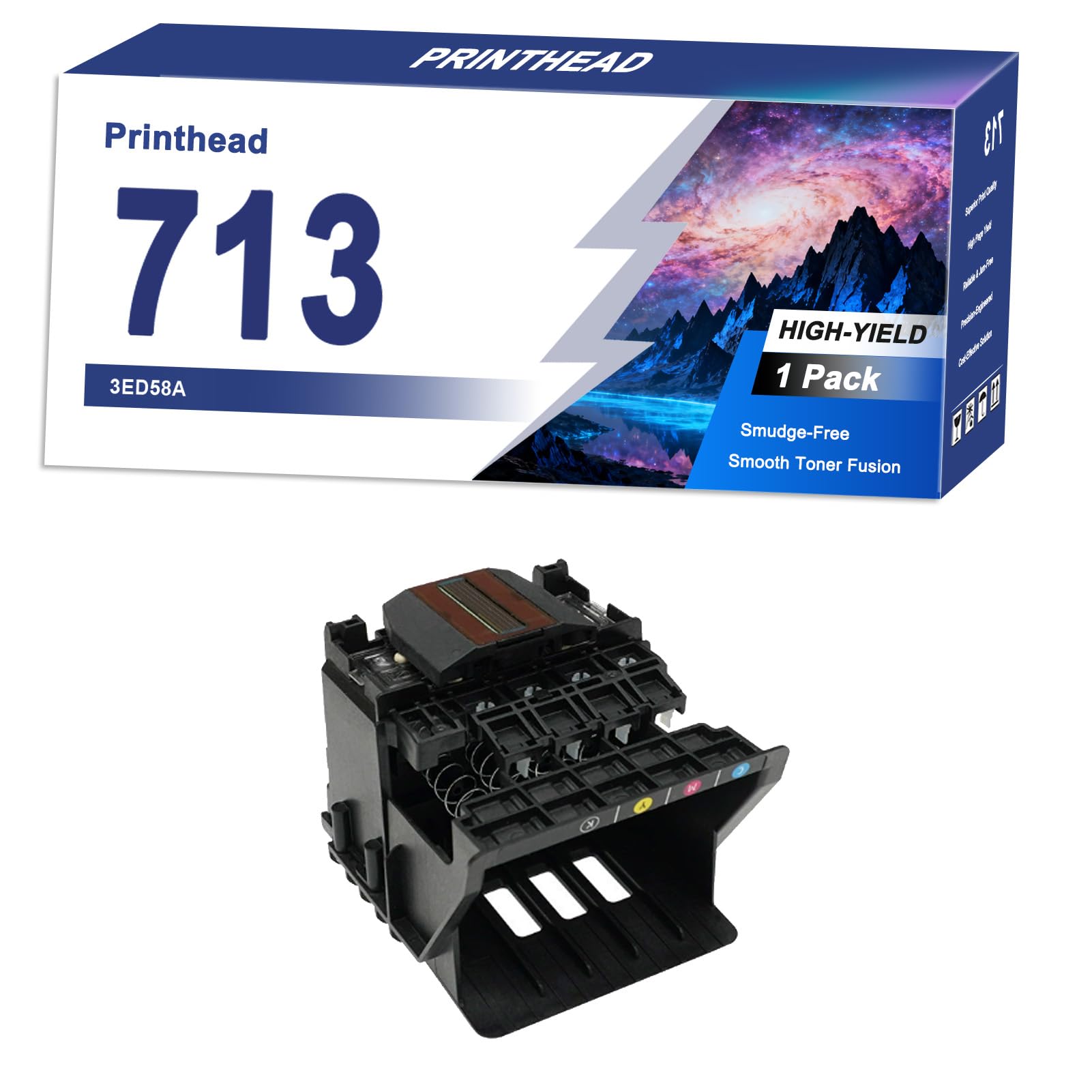 Photo 1 of KSJWUH 713 3ED58A Printhead Compatible Replacement for HP Printers to Work with DesignJet T210 T230 T250 T630 T650 Studio Plotter Printer,Unwavering Performance