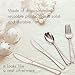 Plastic Silverware, 300 Pieces Disposable Silverware Set, Plastic Cutlery Set, 100 Plastic Forks, 100 Plastic Spoons, 100 Plastic Knives, Heavyweight Plastic Utensils Ideal for Party Supplies