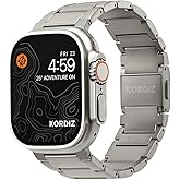 KORDIZ Titanium Watch Band T01 Pro (Max) - Fits Apple Watch ULTRA 3 & ULTRA 2 (49mm) - Adjustable Titanium Apple Watch Band with Magnetic Clasp and DLC Scratch Resistant - Premium Color Matching Band