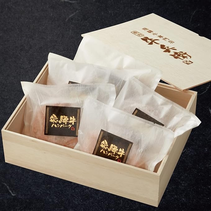 Amazon お中元 熨斗対応可 日時指定可 飛騨牛 ハンバーグ ギフト 冷凍 贈り物 国産牛 100 手作り 160g 5個 桐箱 牛肉 人気メニュー お店の味 国産和牛 ギフト箱 のし 焼肉牛兵衛 焼肉牛兵衛 牛肉 通販