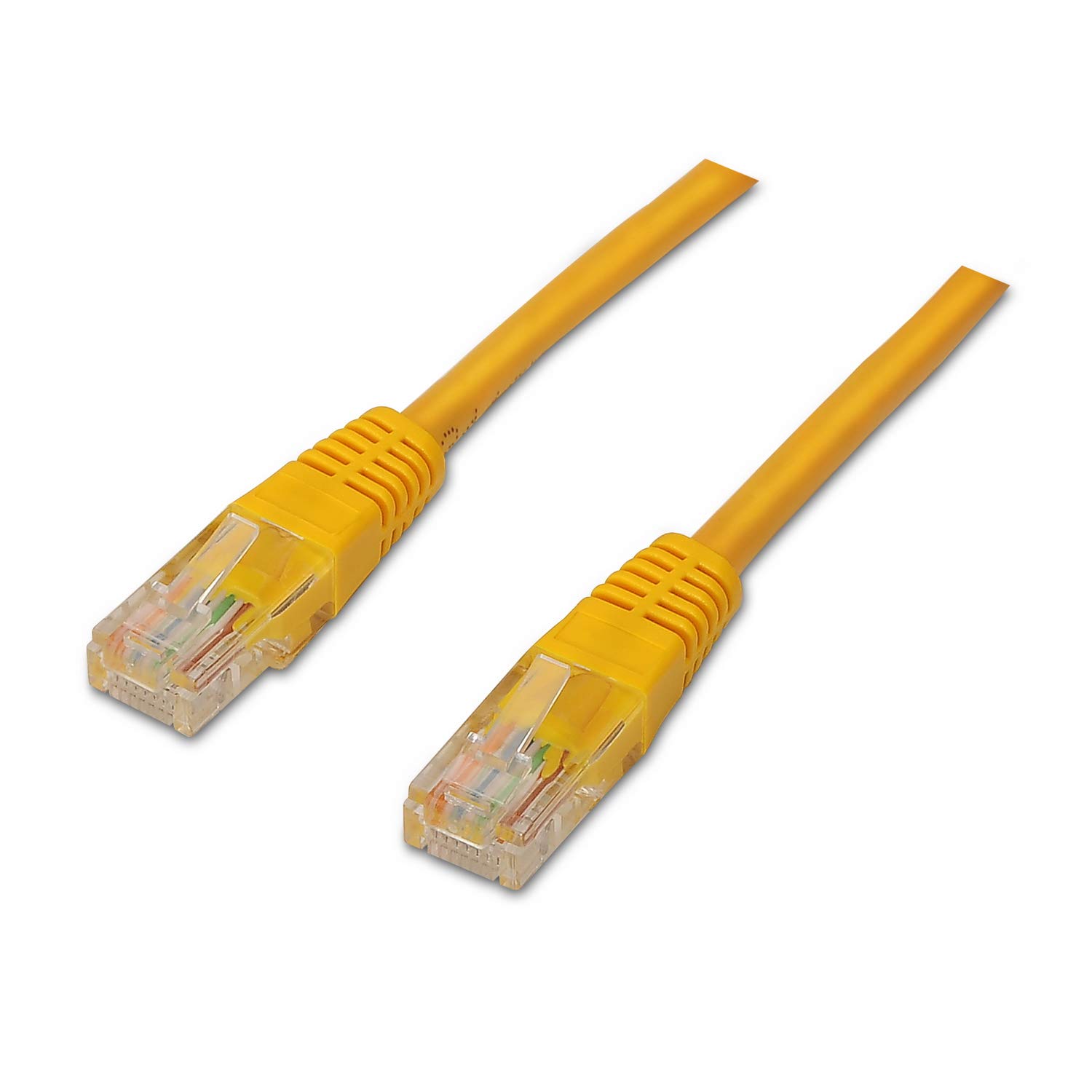 AISENS A135-0253 RJ45 - Ethernet Network Cable (0.5 m 10/100/1000 Mbit/s, Switch/Router/Modem/Patch Panel/Access Point/Patch Fields) Yellow