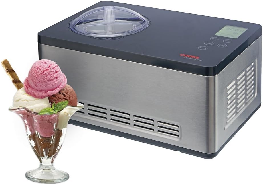 Cooks Professional Electric Ice Cream Maker No Pre Freezing Frozen