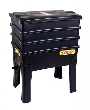 TOLO Komposter aus Kunststoff / Maße: 57,5 x 42,2 x 29,5 cm / Gewicht: 7,3 kg / für Kinder ab 5 Jahren geeignet