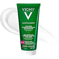 Vichy Anti-Acne Face Wash, Normaderm Salicylic Acid Purifying Cleansing Gel & BUNDLE with Anti-Acne Moisturizing Lotion with
