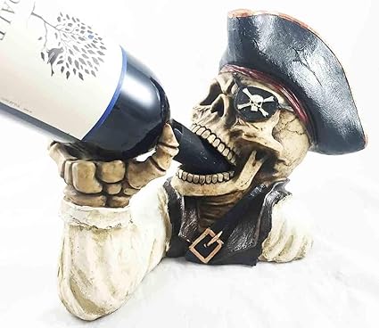 Amazon Com Figurine Drinking Pirate Chief Wine Holder Home Decor Statue Halloween Clothing figurine drinking pirate chief wine