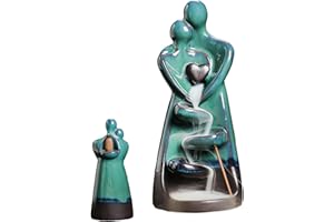 Backflow Incense Burner,Decorative Couple Incense Burner - Ceramic Backflow, Decorative Ornament for Home Hotel