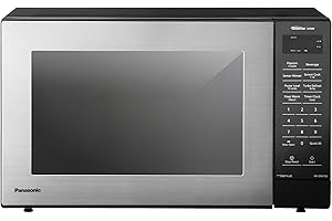 Panasonic Countertop Microwave Oven, 1.2 Cu. Ft., 1250W, Inverter Technology with Genius Sensor, Stainless Steel - NN-SN67QS