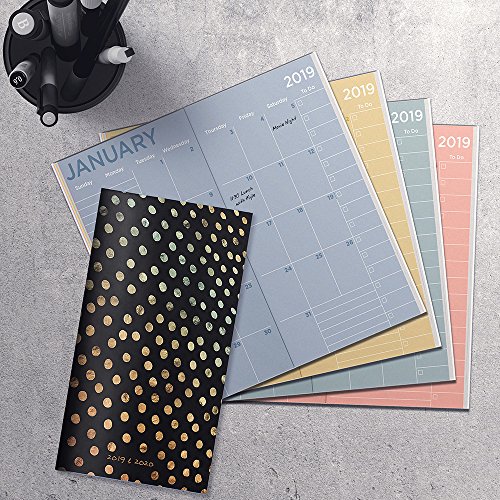 Time Factory Dots 3.5" x 6.5" January 2019-December 2020 2-Year Pocket Planner (19-7221)