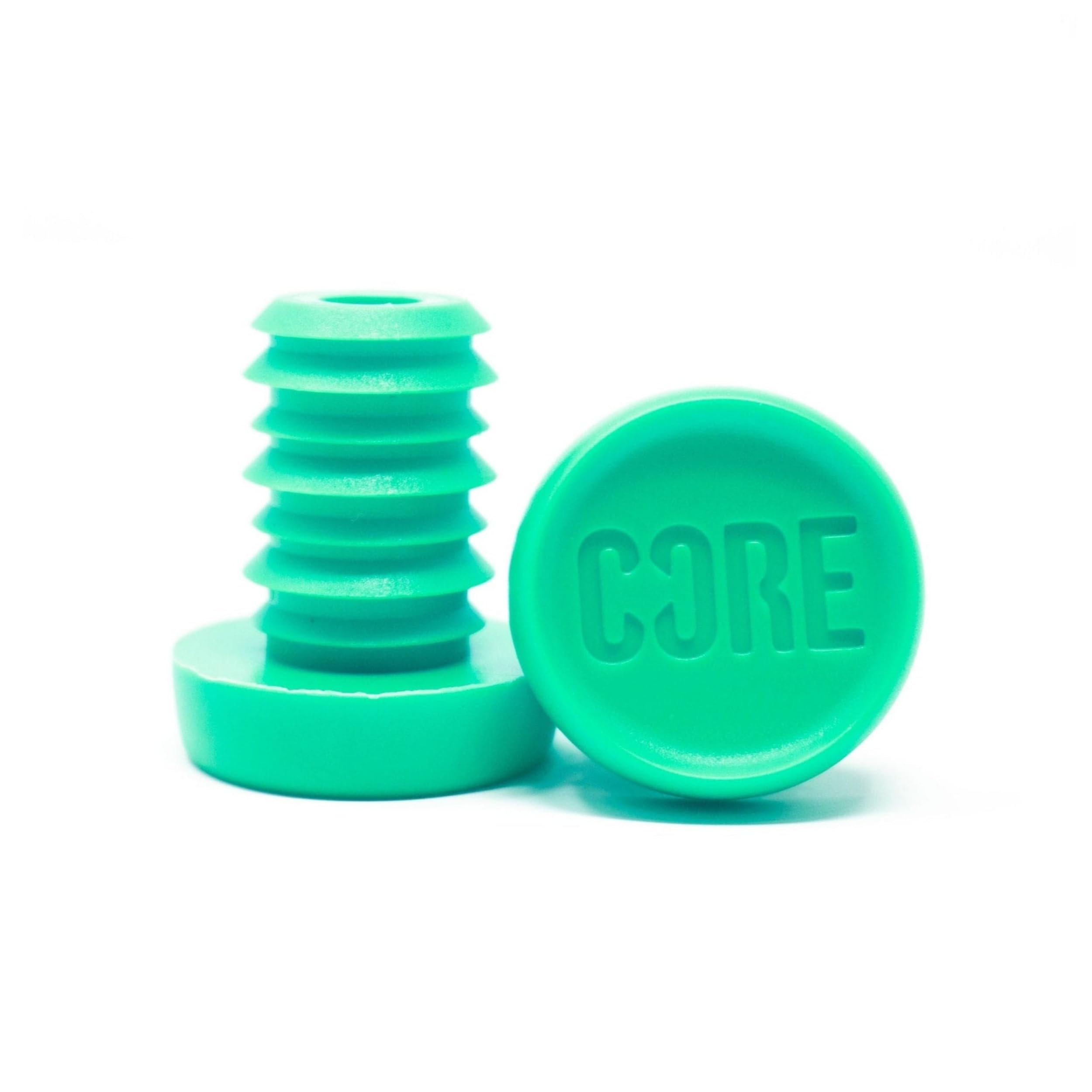 CORE Bar Ends Plugs - Resin Push-In Plugs for Scooter/Bike/BMX Universal Bar Ends for Handlebar End Caps (Teal, Aluminium Bar (16.5mm))