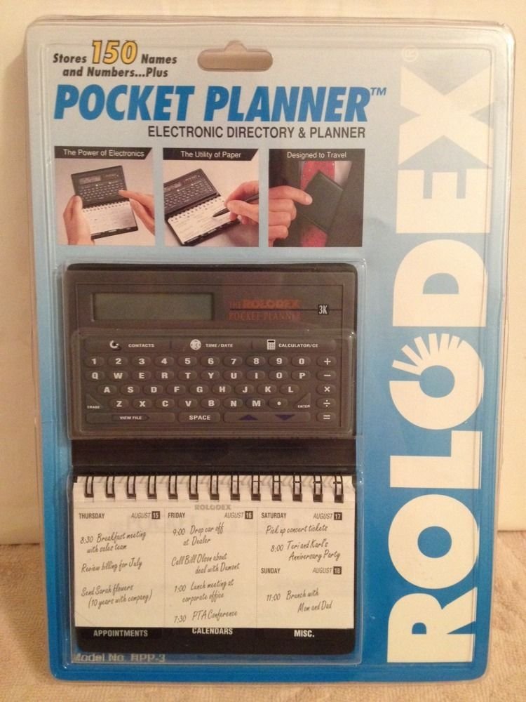 Rolodex Pocket Planner