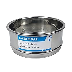 LABLPSAI 40 Mesh Lab Sieves 4" Diameter 304